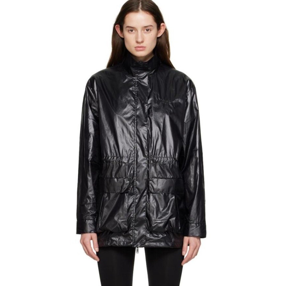 Anine Bing Sport Gigi Jacket Shiny Black Women's‎ Medium
